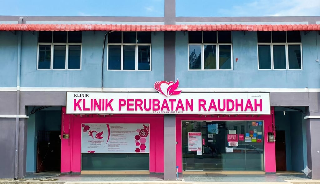 Gambar hadapan Klinik Raudhah Besut